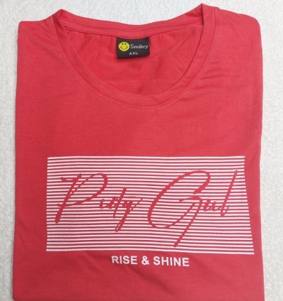 Cotton T-Shirt For Women/Girls Round Neck Regular Fit