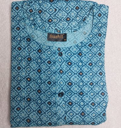 Cotton Feeding Kurti-Green